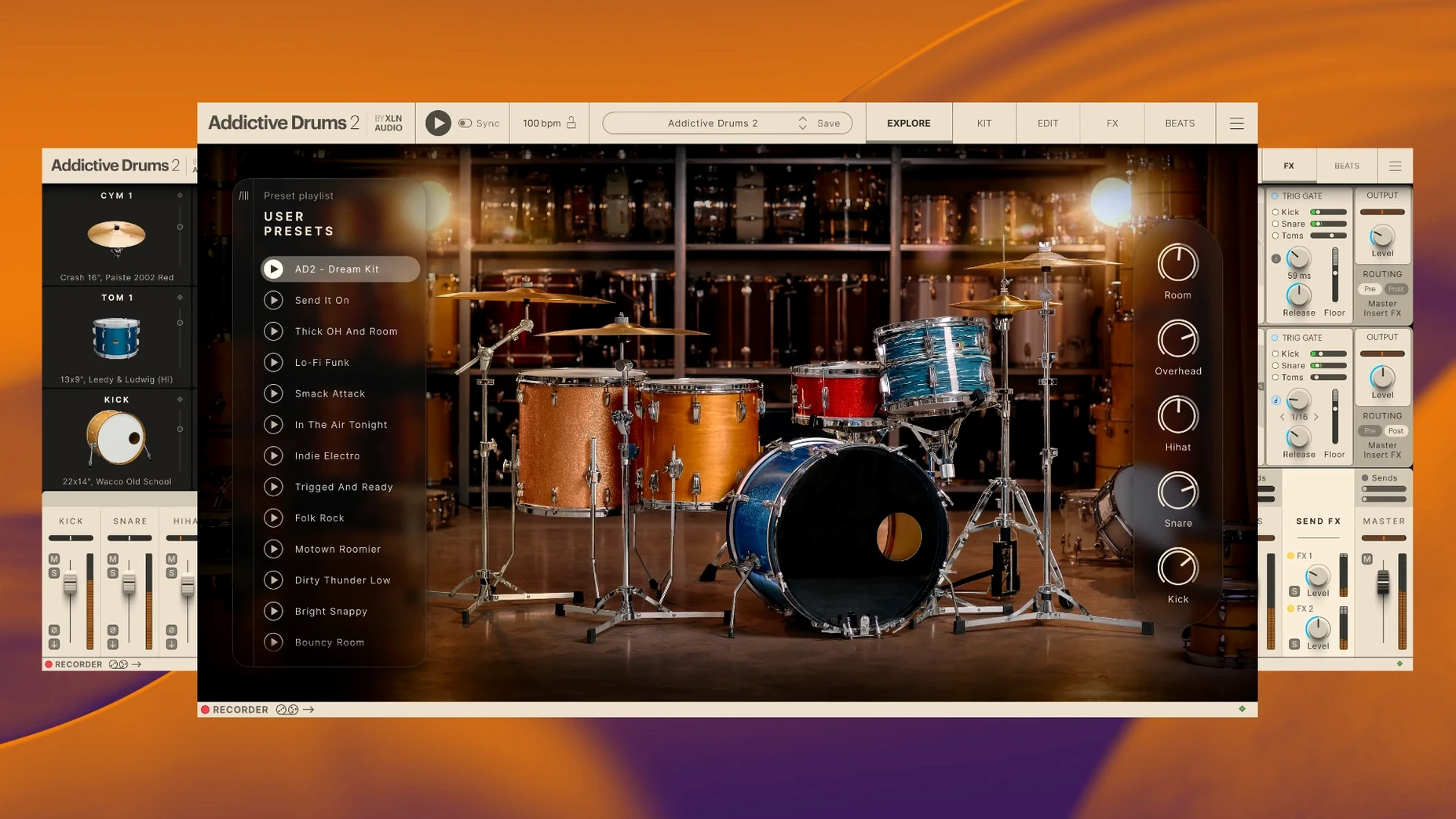 addictive drums torrent: workspace view
