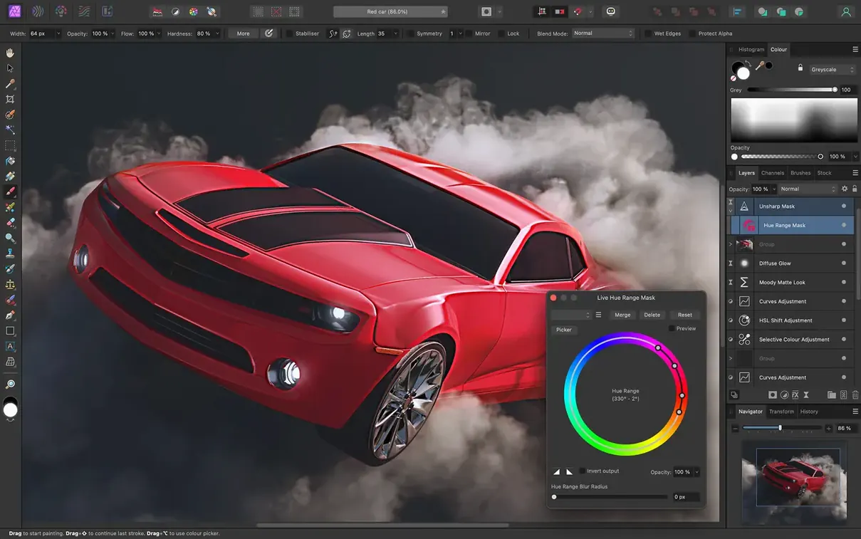 Affinity Photo — tour 1 affinity photo download mac: workspace view