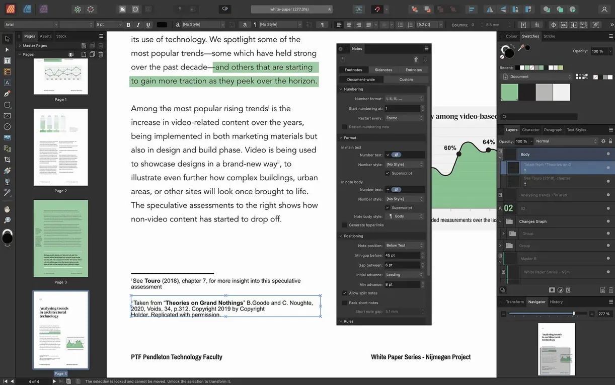 Affinity Publisher — tour 3 Affinity Publisher toolbar view 3