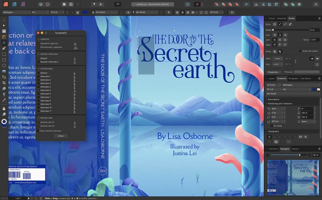 Affinity Publisher — tour 4 Affinity Publisher toolbar view 4