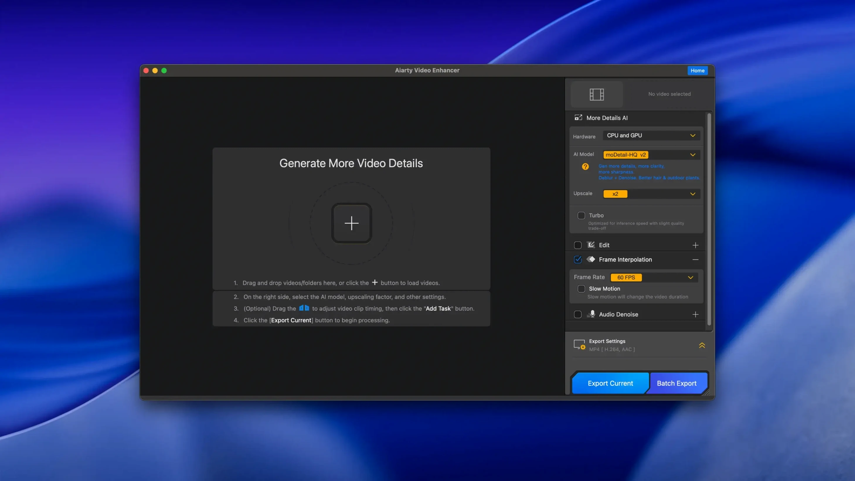 Aiarty Video Enhancer — tour 1 Aiarty Video Enhancer 3.8: aiarty video enhancer