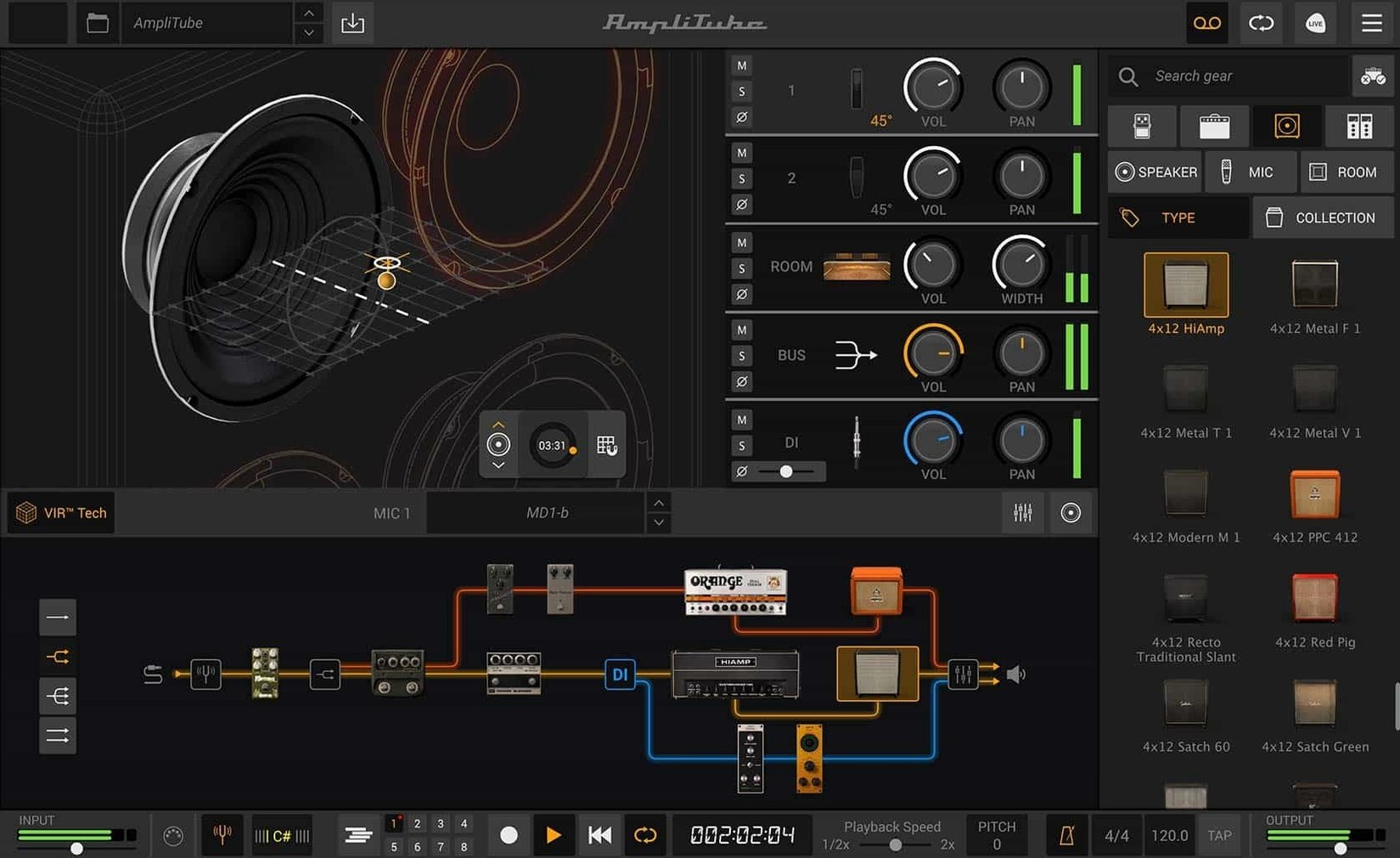 AmpliTube image 5 of 5 Screen 5 of AmpliTube