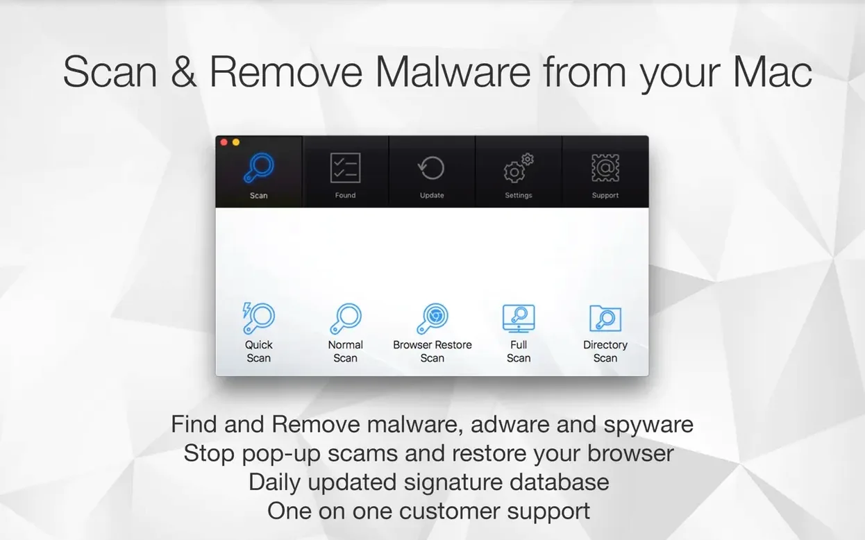 Antivirus Zap - Virus Scanner — tour 1 antivirus zap mac: workspace view