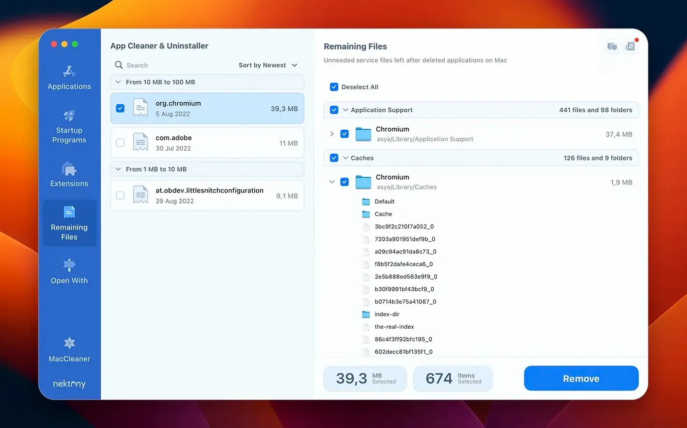 App Cleaner & Uninstaller — tour 4 App Cleaner & Uninstaller toolbar view 4