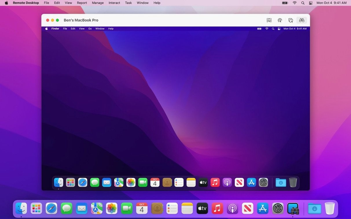 Screen 2 of Apple Remote Desktop