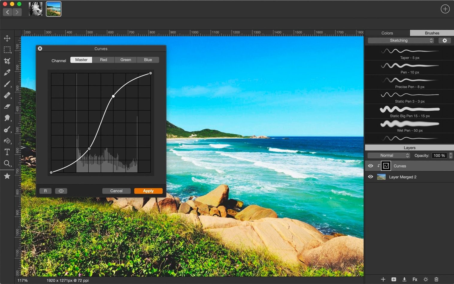 Artstudio Pro toolbar view 3