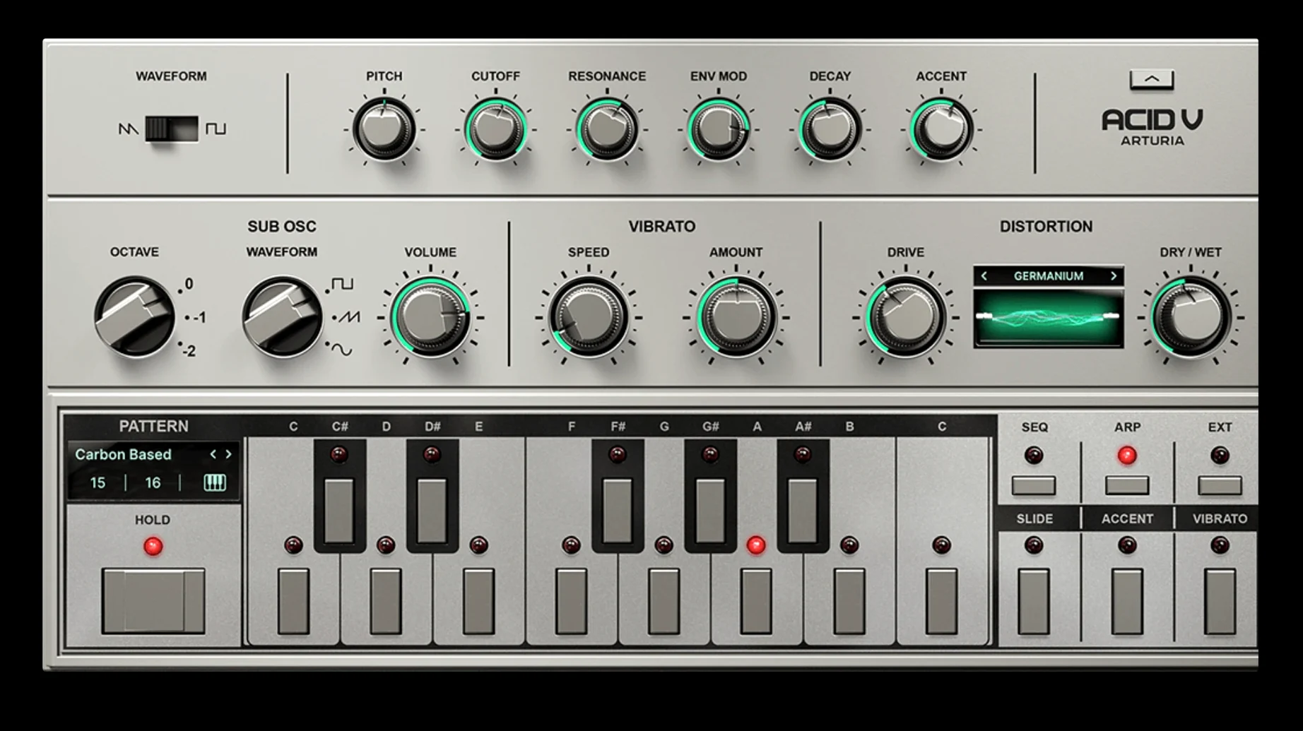 arturia acid v crack mac: workspace view
