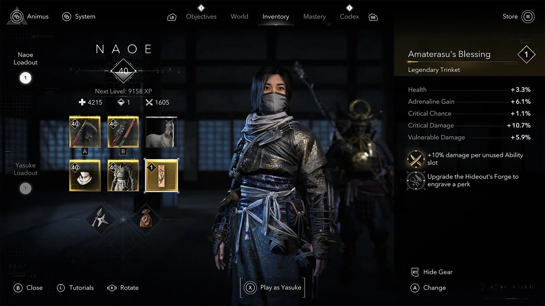 Assassin's Creed Shadows — tour 4 Assassin's Creed Shadows toolbar view 4