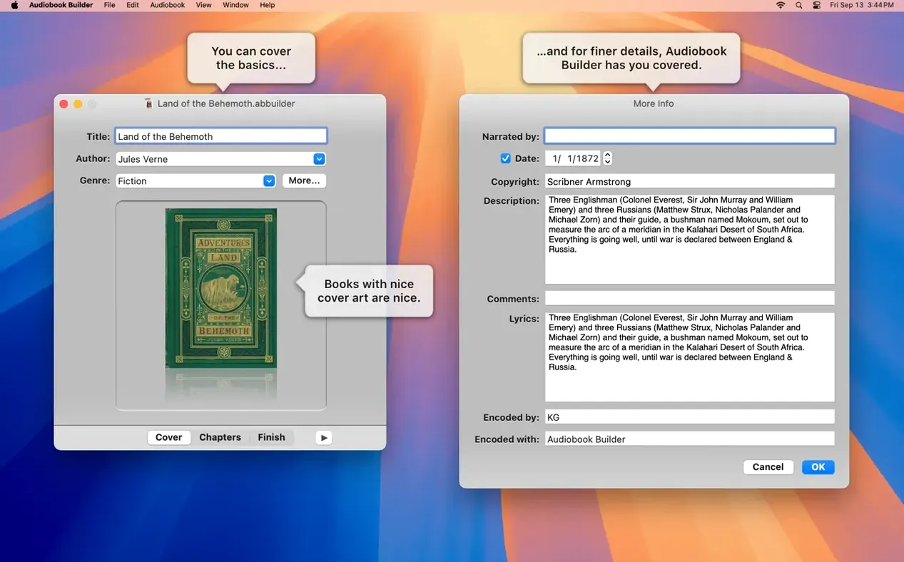 Screen 4 of Audiobook Builder