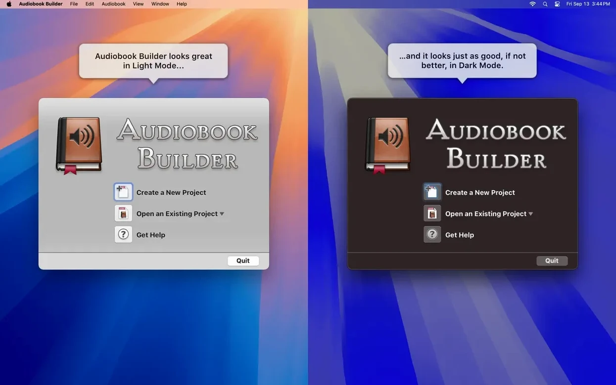 Audiobook Builder toolbar view 6