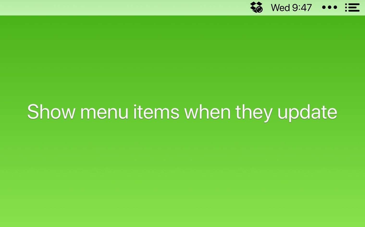 Bartender — tour 4 Bartender toolbar view 4