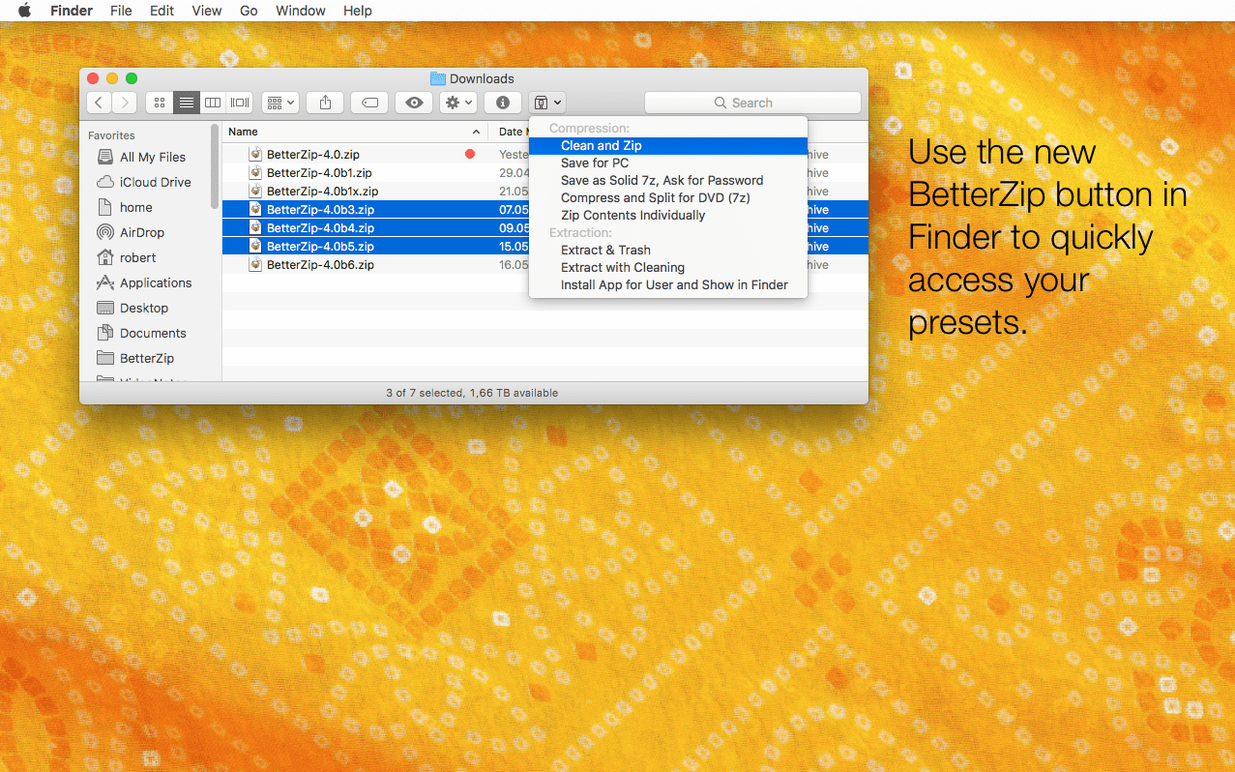 BetterZip image 3 of 4 Screen 3 of BetterZip