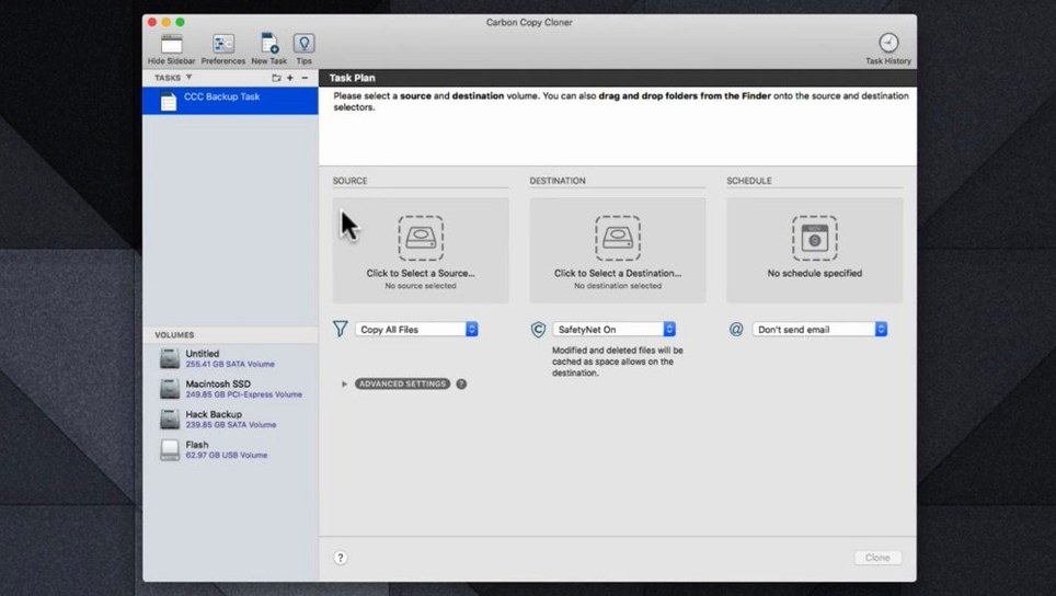 Carbon Copy Cloner image 1 of 4 Carbon Copy Cloner 7.1.6: carbon copy cloner full mac
