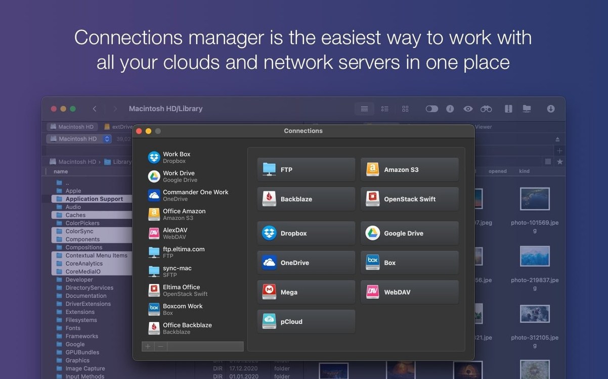 Screen 2 of Commander One PRO