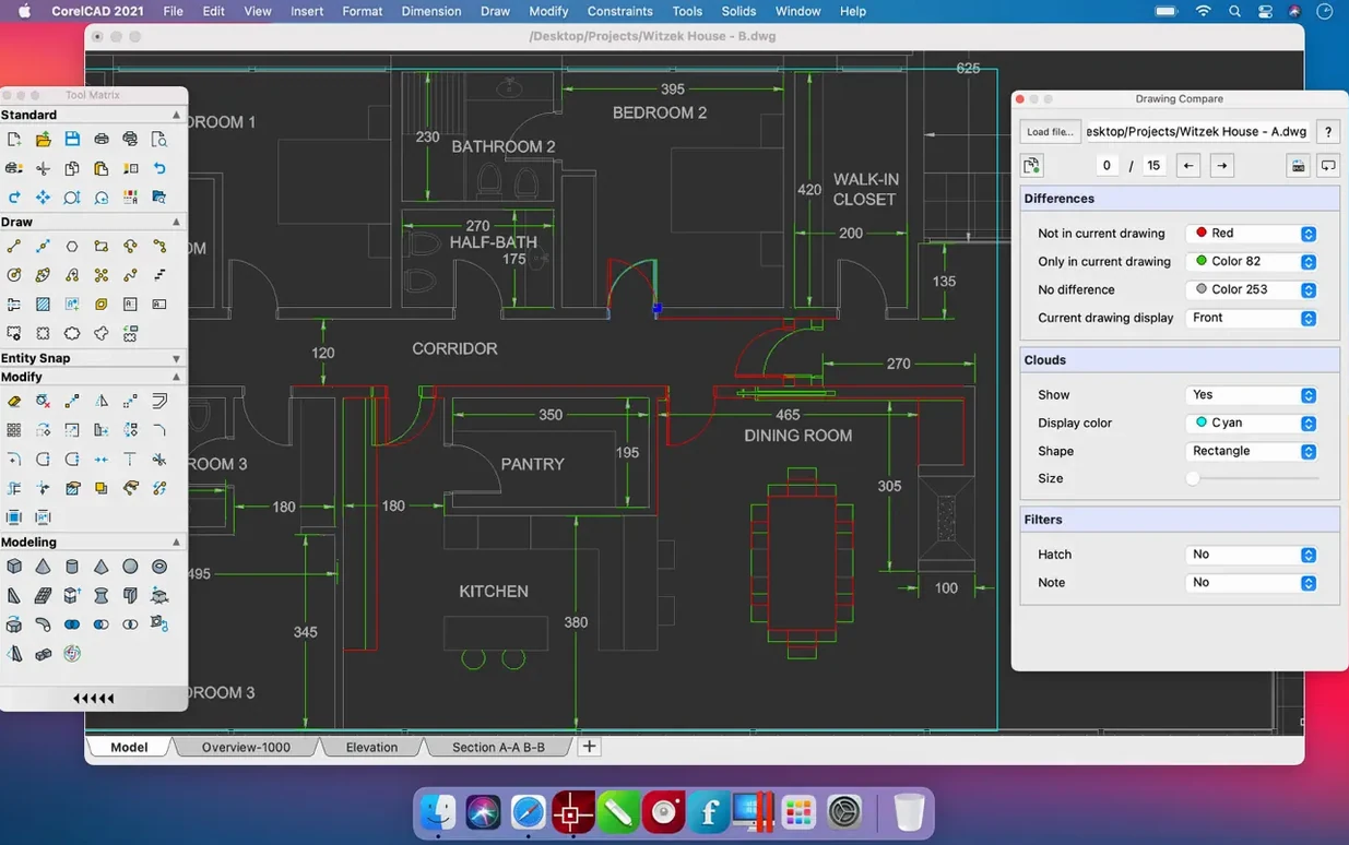 CorelCAD — tour 3 CorelCAD toolbar view 3