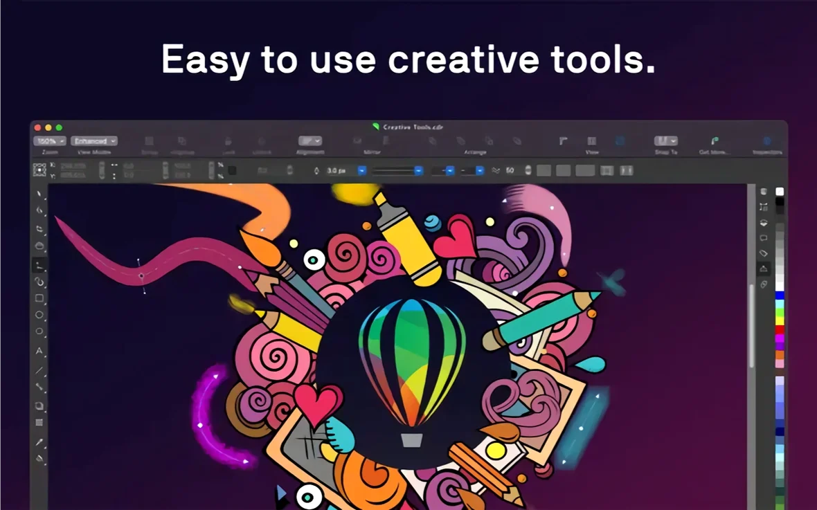CorelDRAW image 1 of 5 coreldraw torrent: workspace view