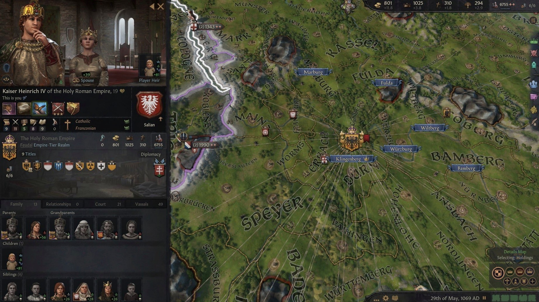 Crusader Kings III — tour 3 Crusader Kings III toolbar view 3