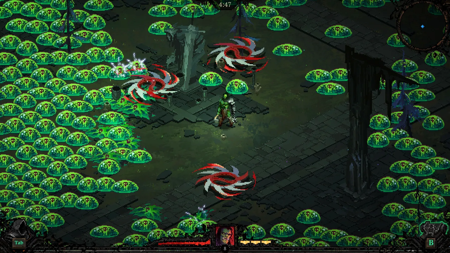 Death Must Die toolbar view 6