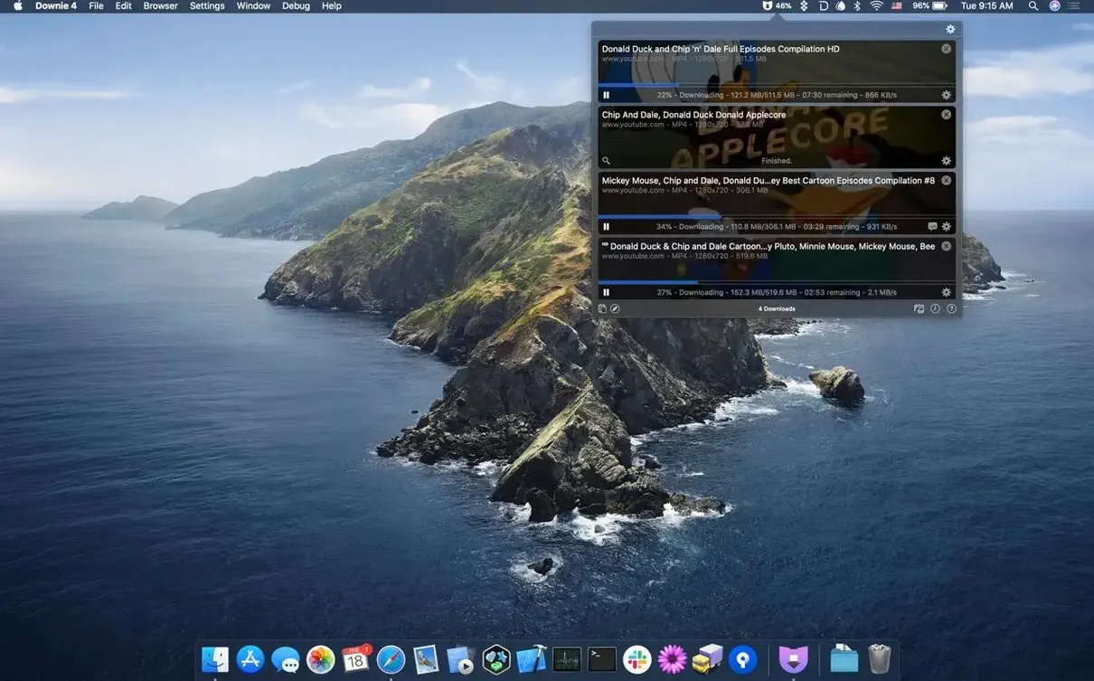 Downie — tour 2 Downie toolbar view 2