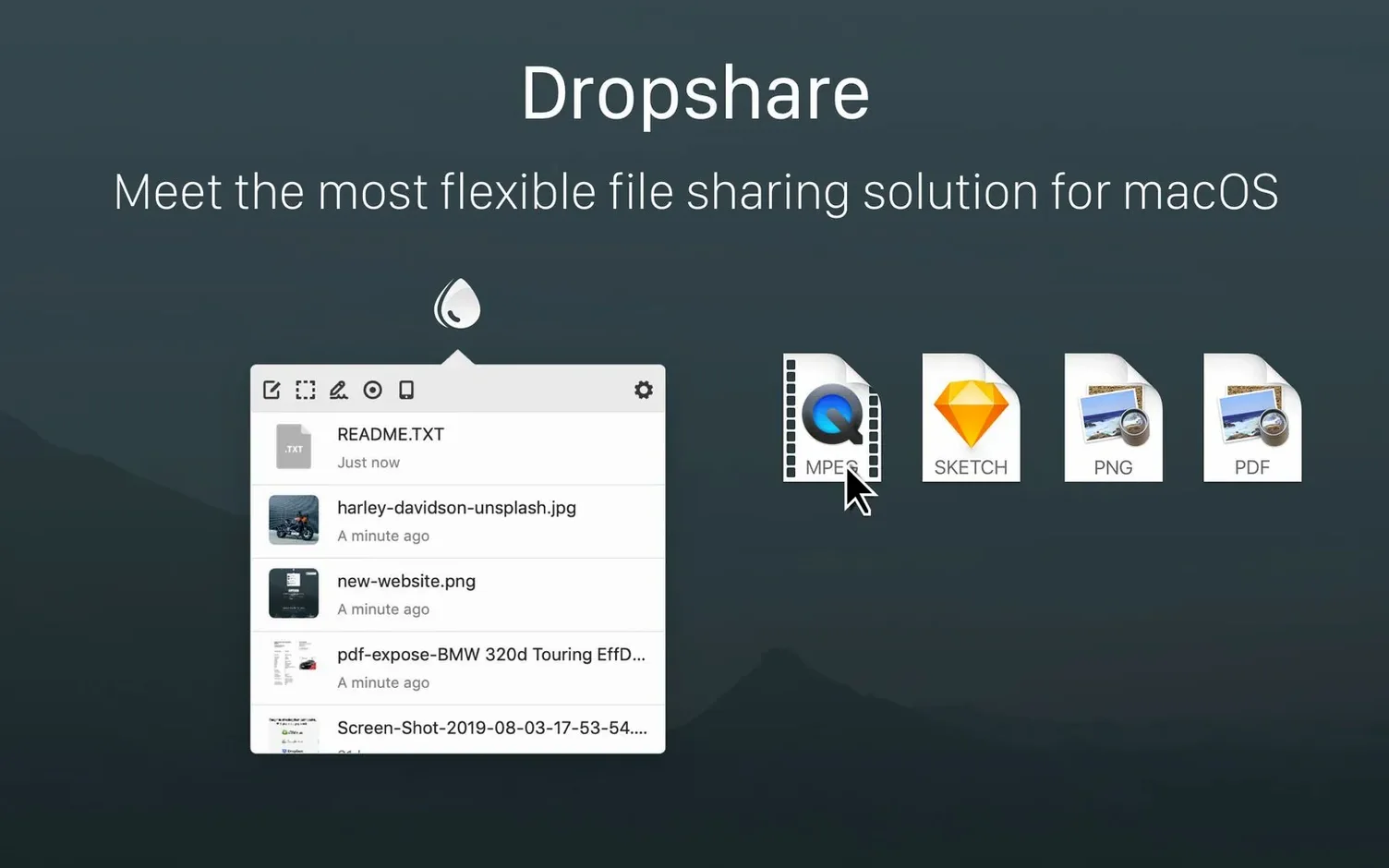 Dropshare 6 — tour 1 download dropshare 6 for mac: workspace view