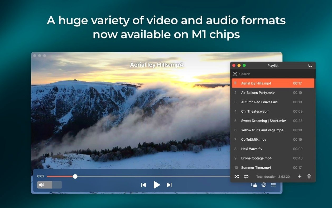 Elmedia Player Pro — tour 1 elmedia player: workspace view