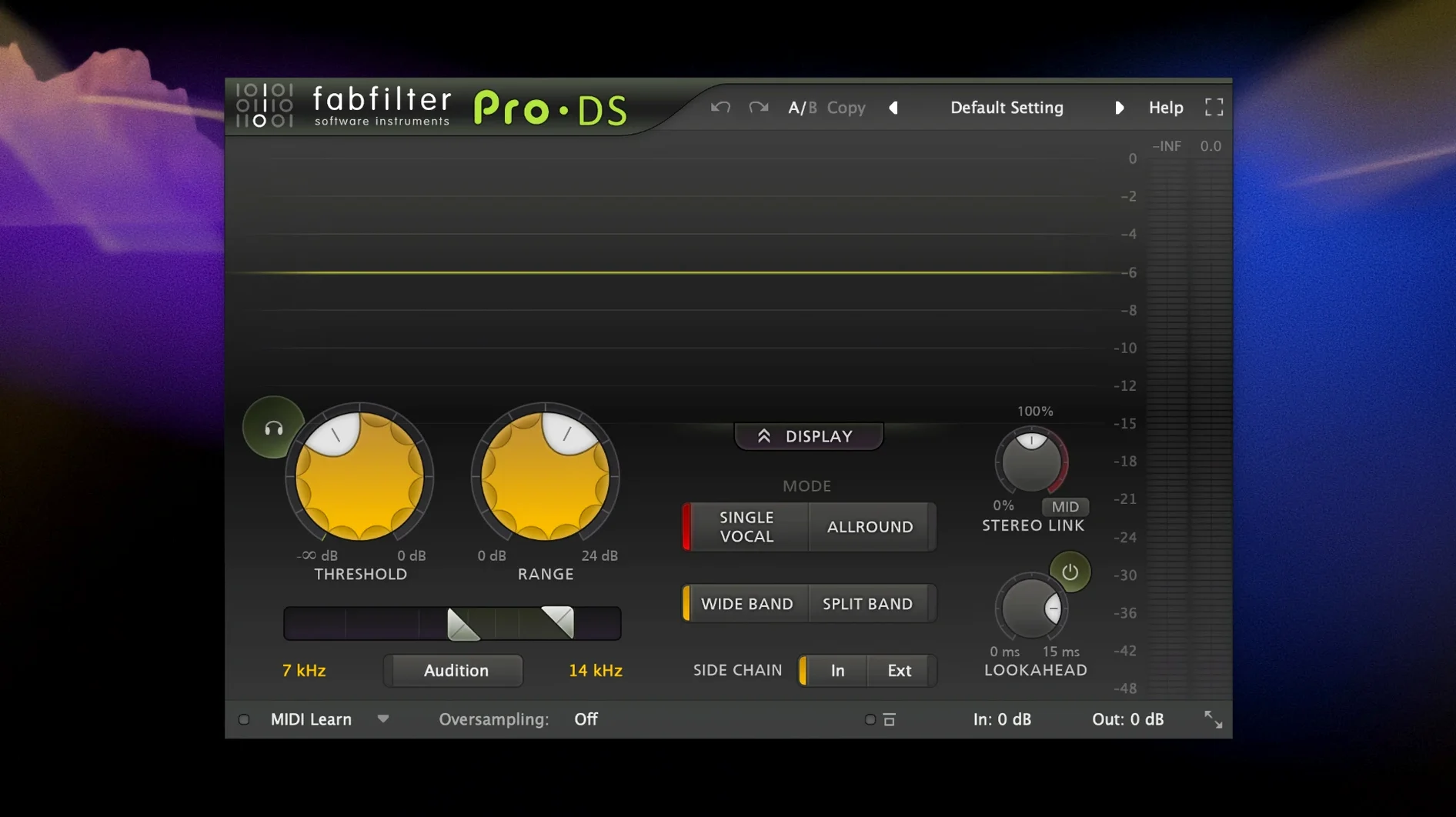 FabFilter Total Bundle — tour 5 FabFilter Total Bundle toolbar view 5