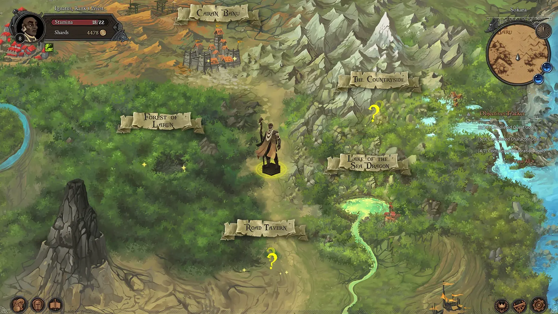 Fabled Lands — tour 4 Fabled Lands toolbar view 4