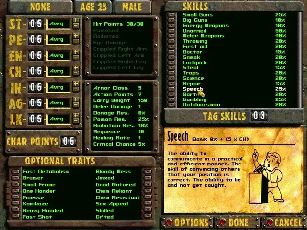 Fallout 2 toolbar view 6