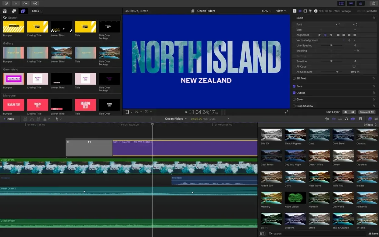 Final Cut Pro — tour 5 Final Cut Pro toolbar view 5
