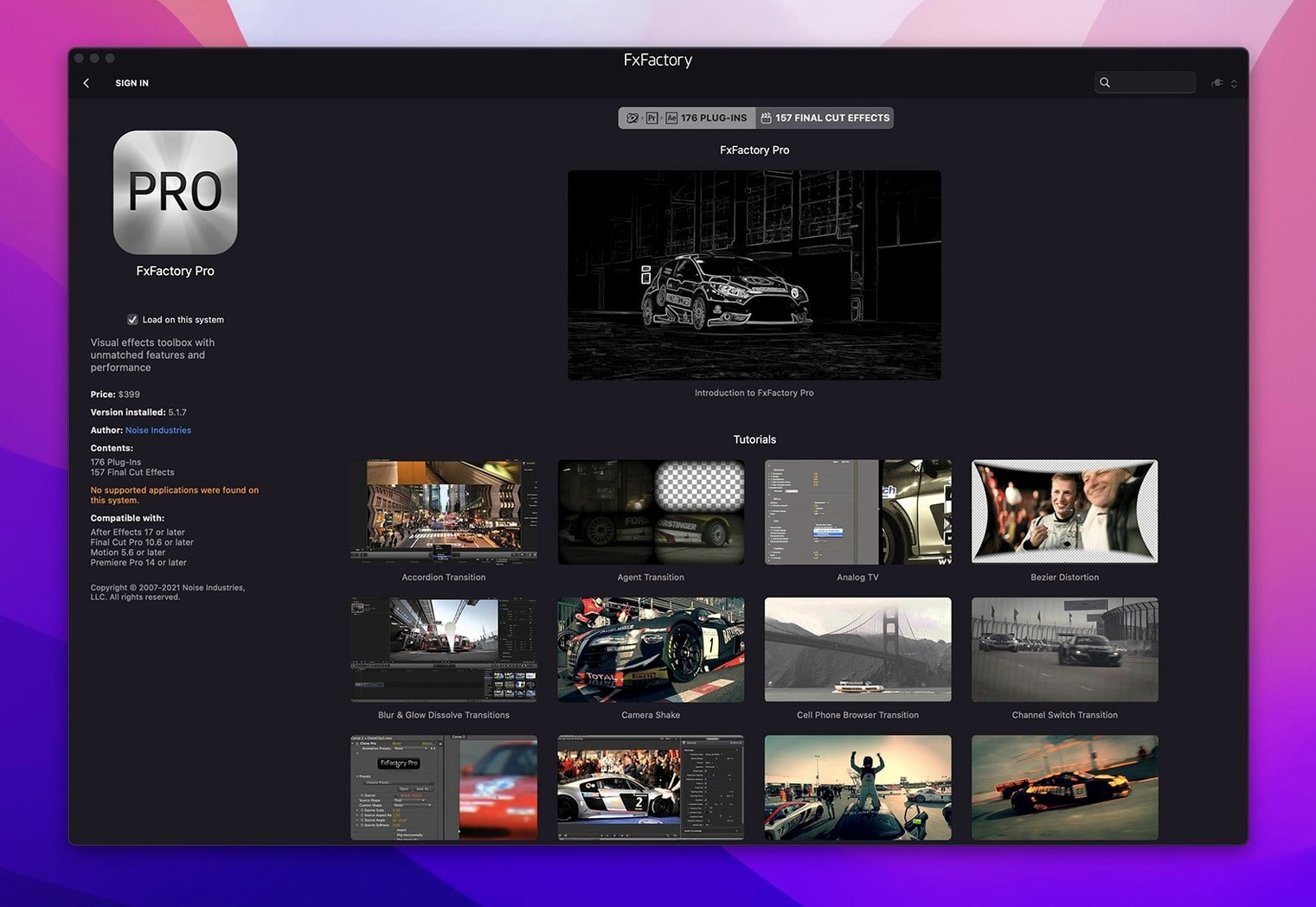 FxFactory Pro image 2 of 4 Screen 2 of FxFactory Pro