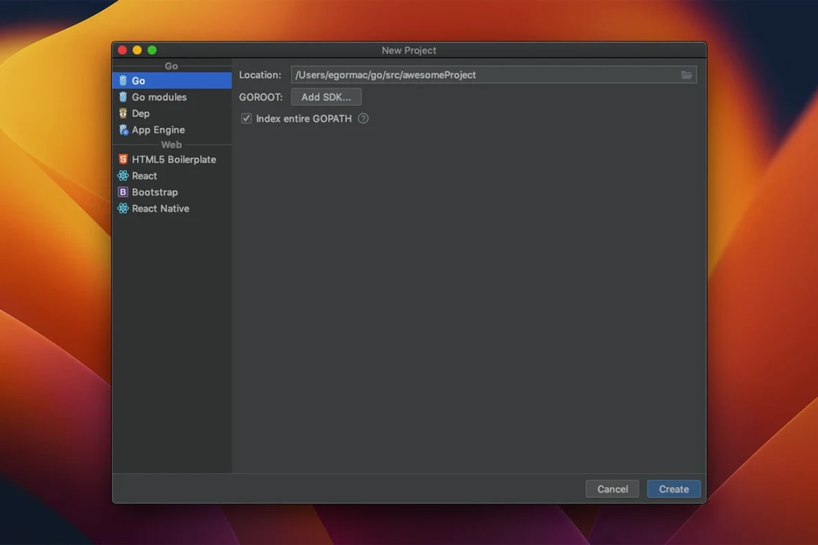 GoLand — tour 1 GoLand 2026.2.3: download goland for mac