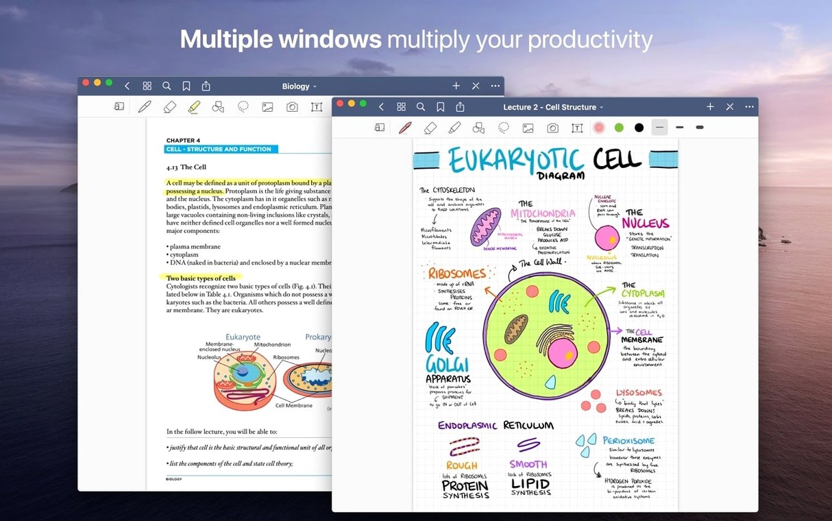 GoodNotes — tour 3 GoodNotes toolbar view 3
