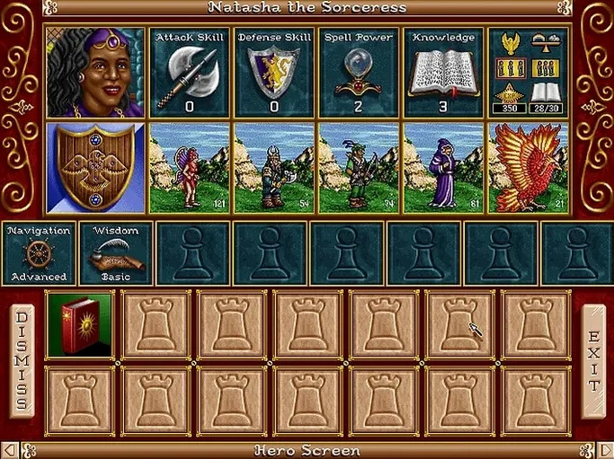 Heroes of Might and Magic II: Gold Edition toolbar view 5