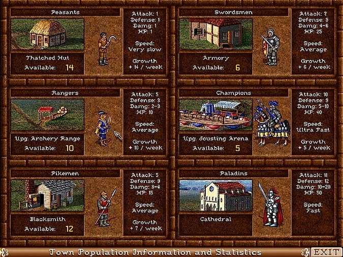 Heroes of Might and Magic II: Gold Edition toolbar view 6