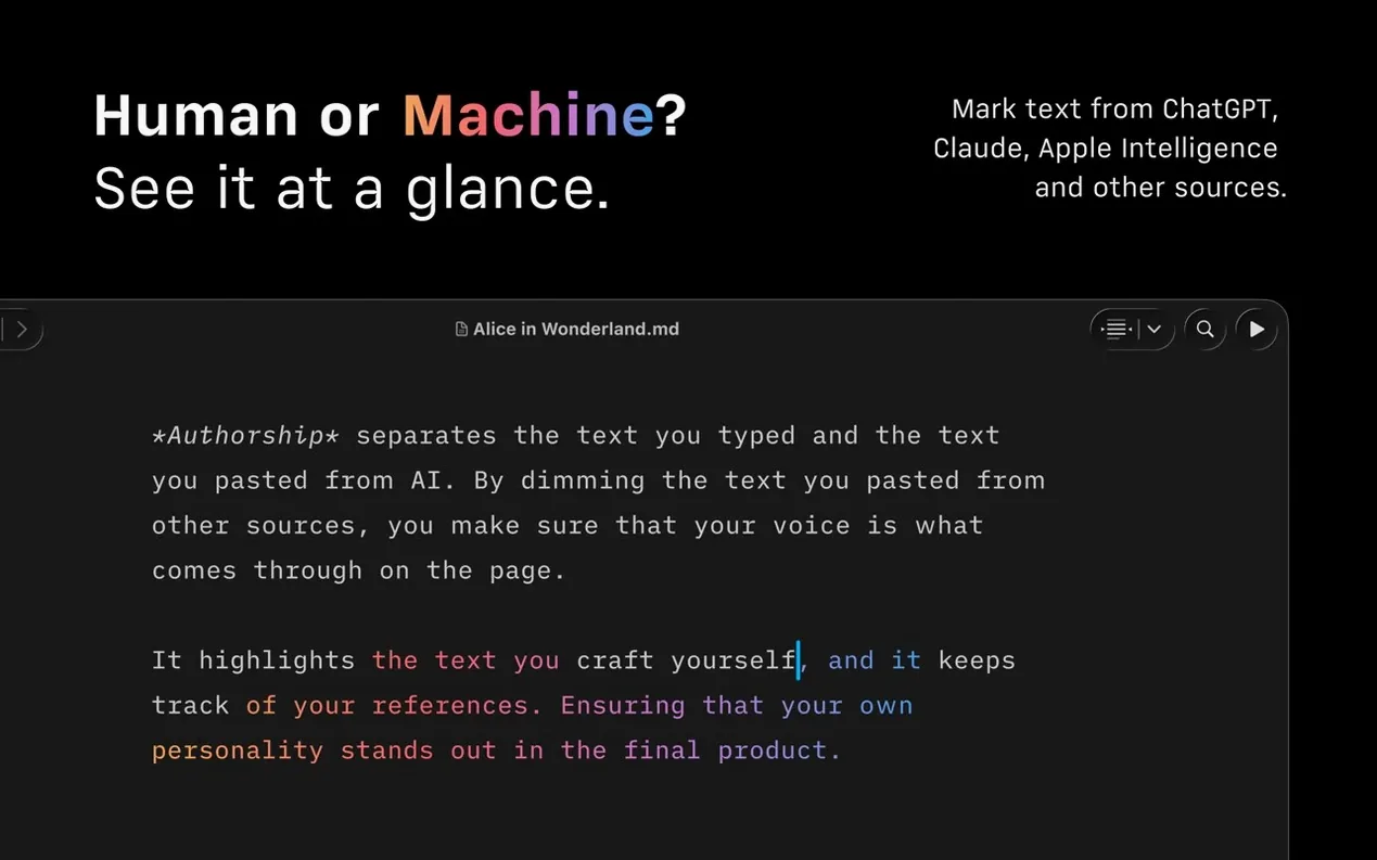 iA Writer — tour 2 iA Writer toolbar view 2
