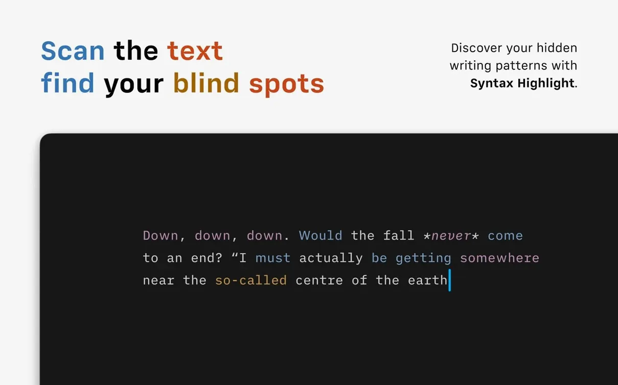 iA Writer — tour 3 iA Writer toolbar view 3