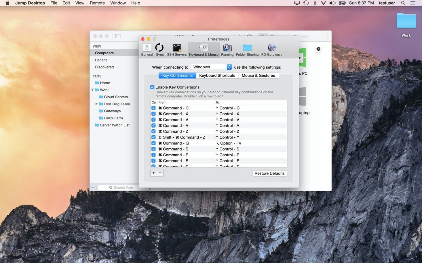 Jump Desktop toolbar view 2