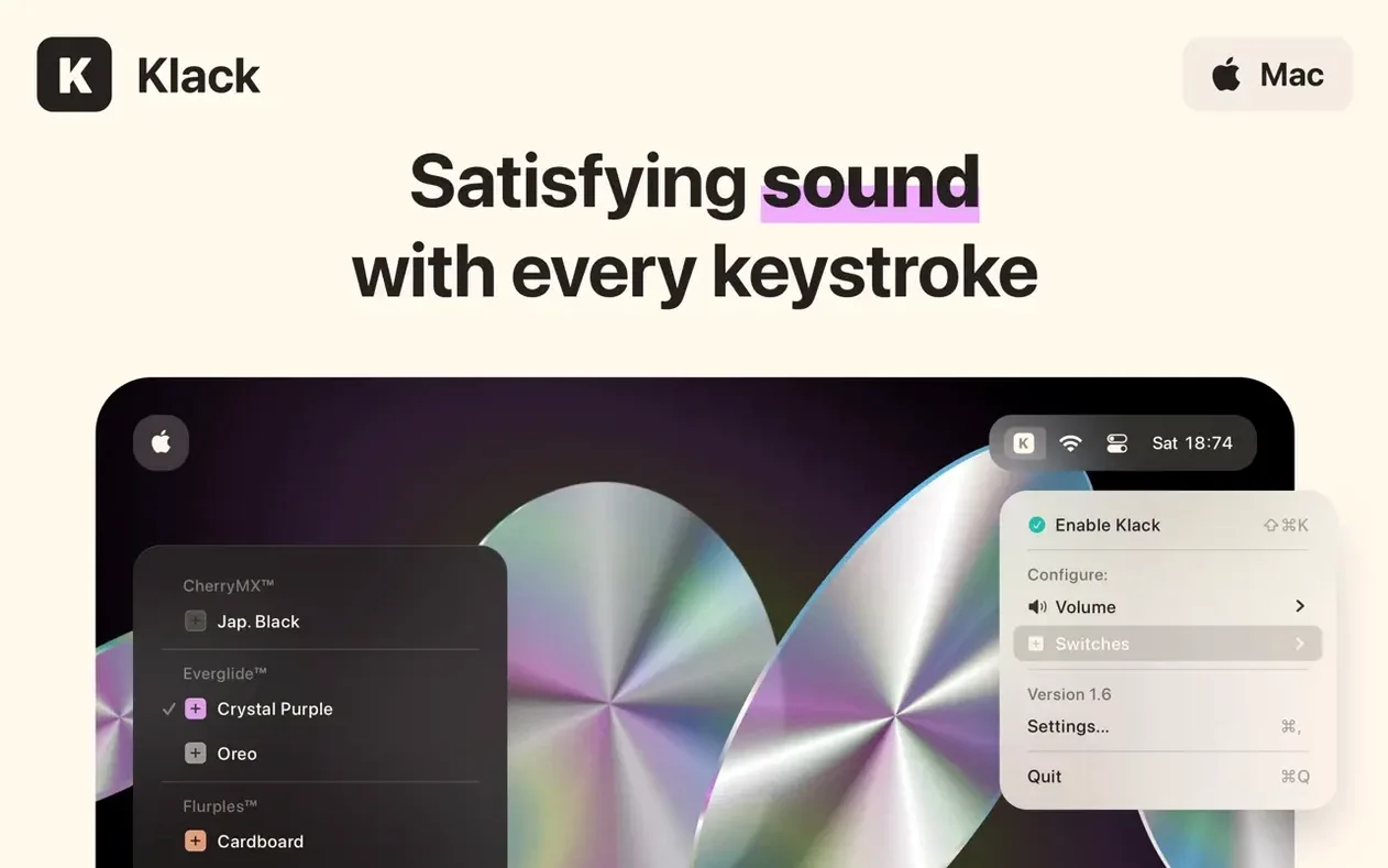 Klack — tour 1 download klack for mac: workspace view