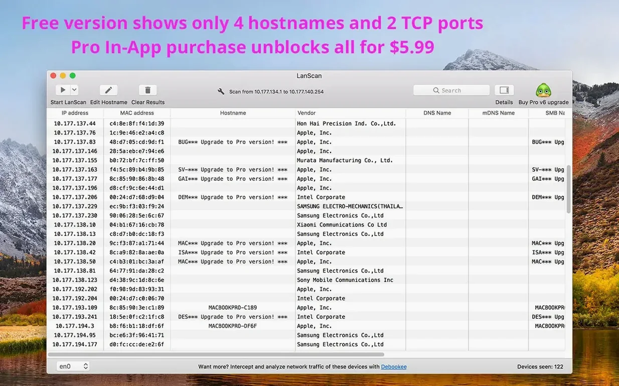 LanScan 8.2.17: lanscan mac download