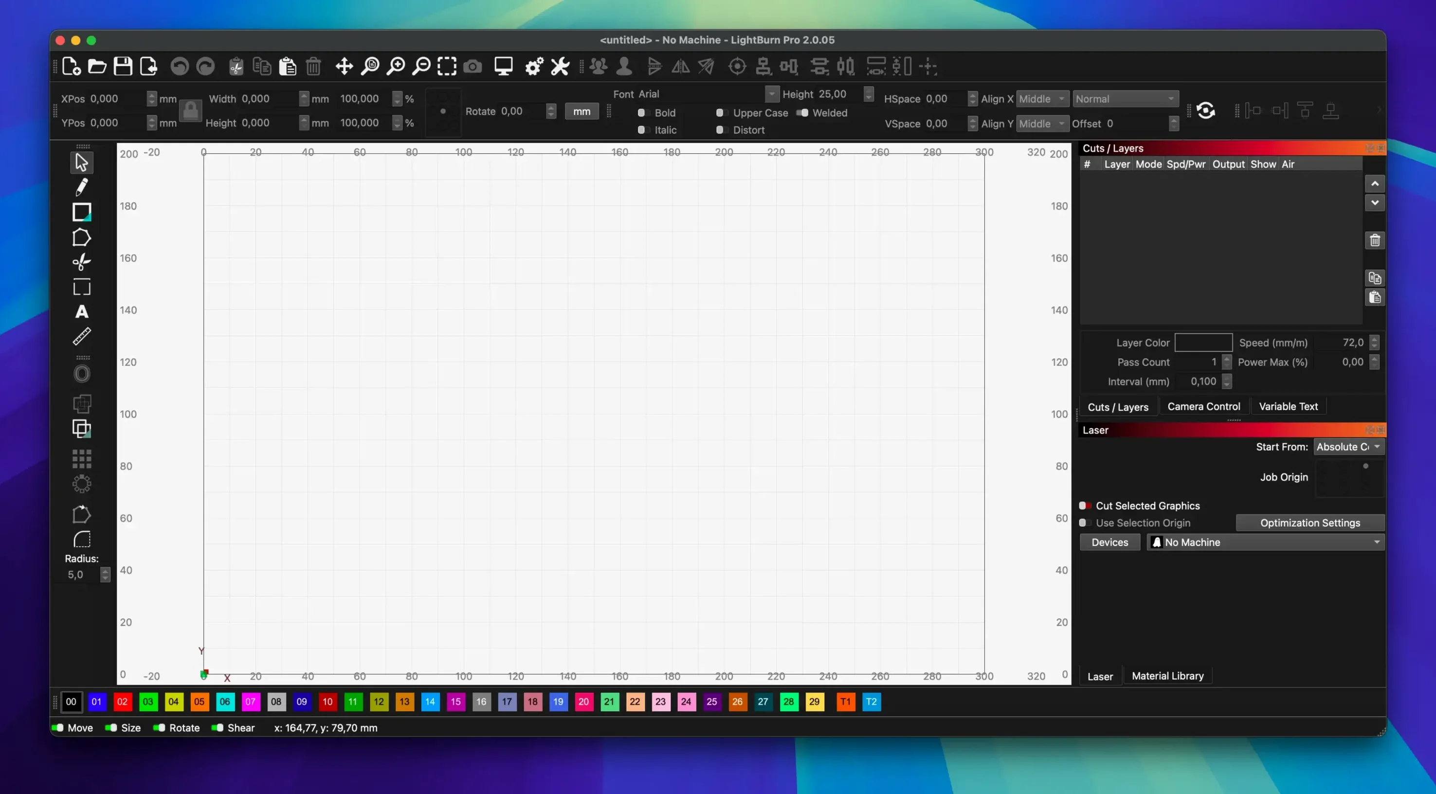 LightBurn image 1 of 1 LightBurn 2.0.05: lightburn macos