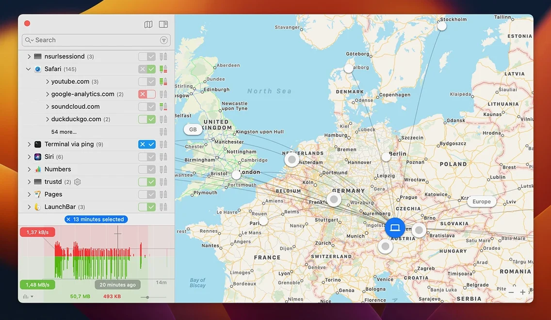 Little Snitch — tour 1 little snitch download: workspace view