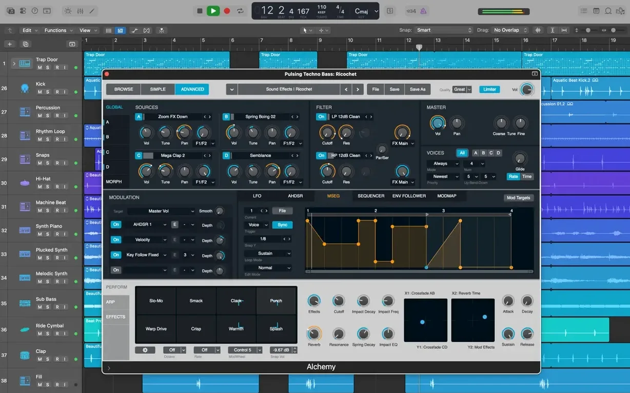 Screen 8 of Logic Pro