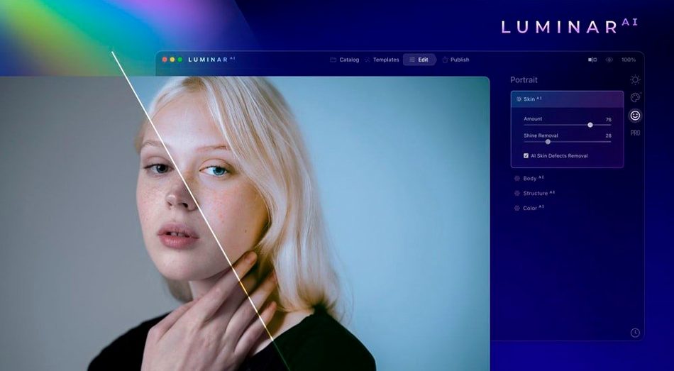 luminar ai 1.5.5: workspace view