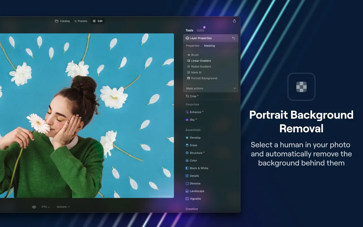 Screen 3 of Luminar Neo