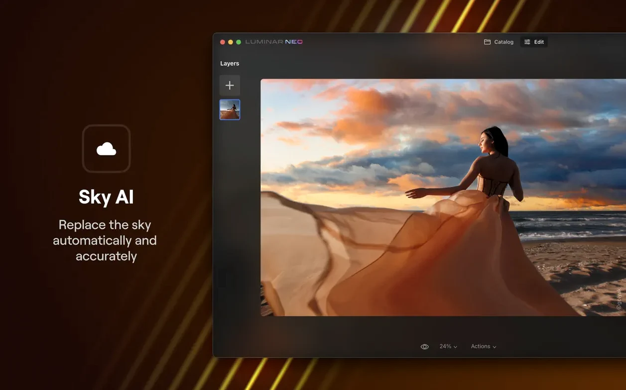 Luminar Neo toolbar view 5