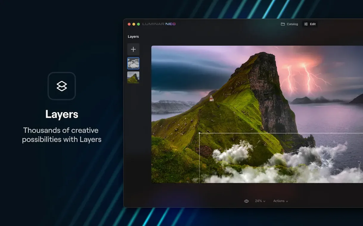 Luminar Neo toolbar view 6