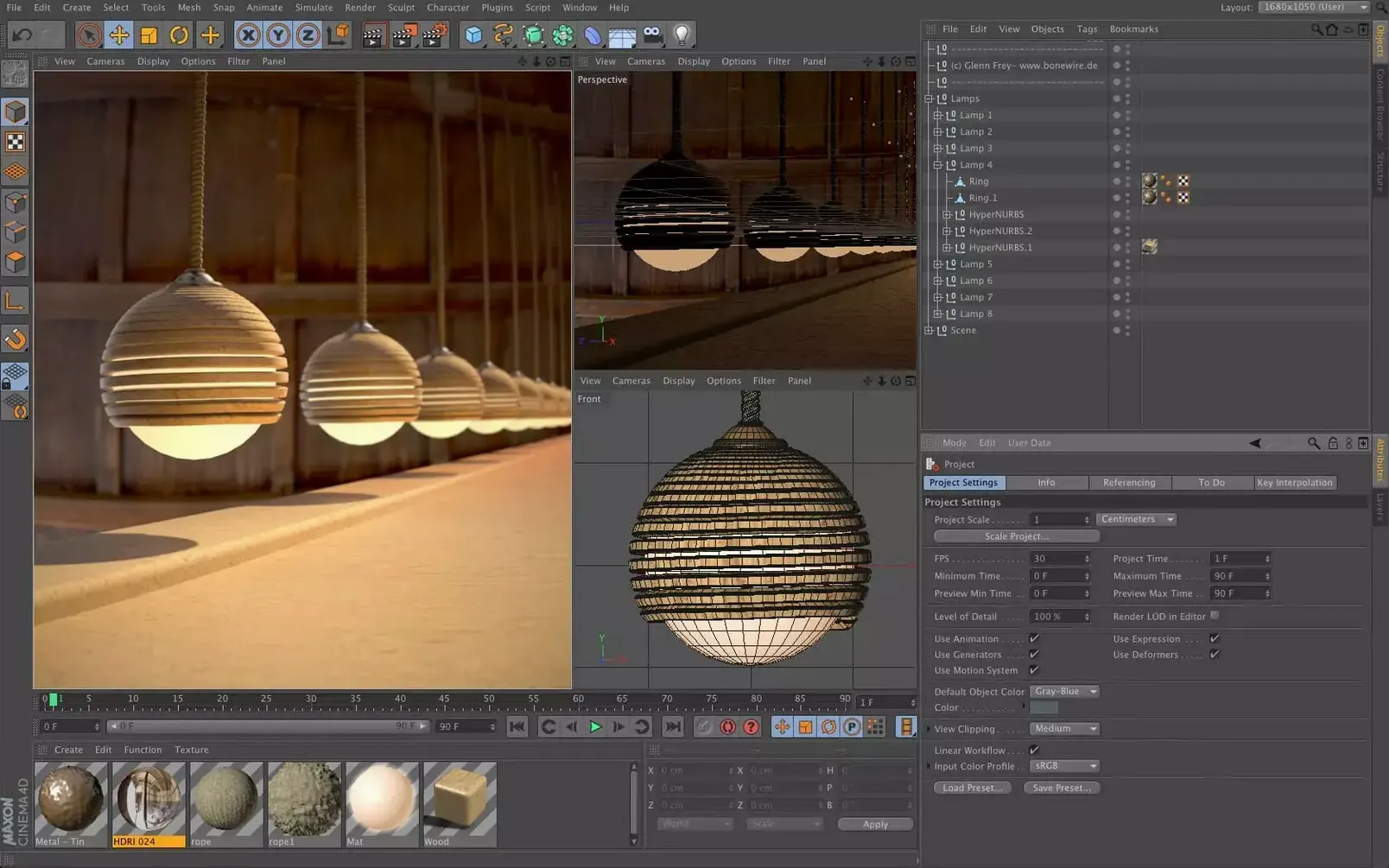MAXON Cinema toolbar view 2