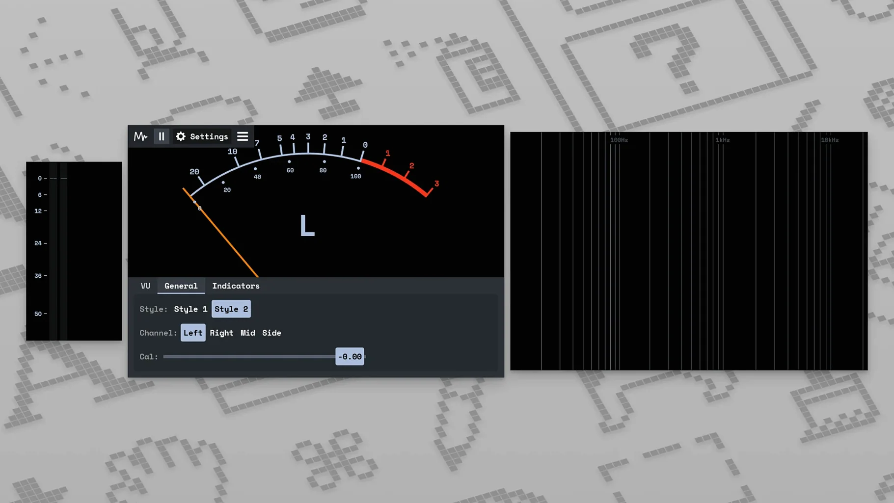 MiniMeters — tour 3 MiniMeters toolbar view 3