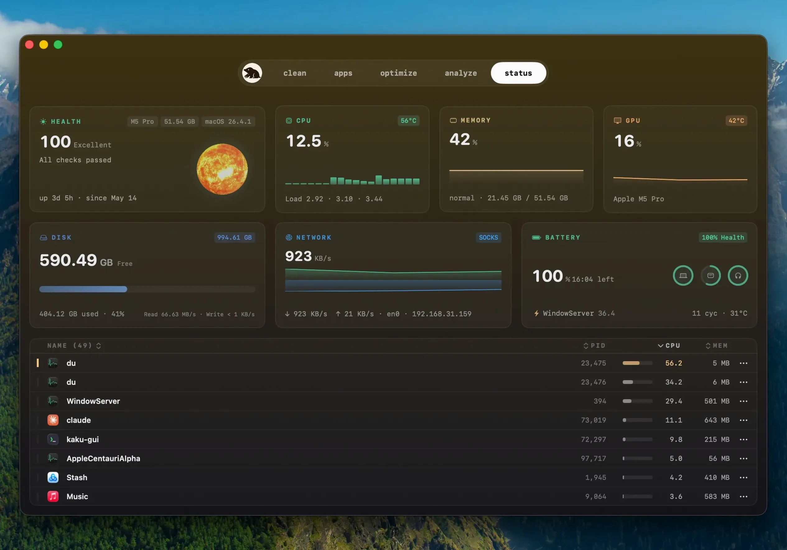 Mole — tour 5 Mole toolbar view 5