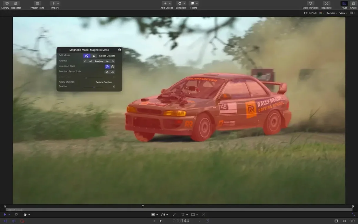 Motion — tour 2 Motion toolbar view 2